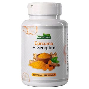 Cúrcuma Longa com Gengibre Premium - 60 Cápsulas de 600mg